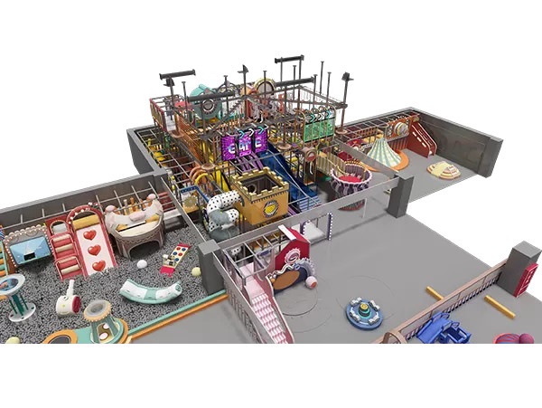 Super-Orangen-Indoorspielplatz