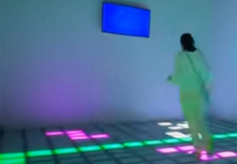 Interaktiver LED-Boden